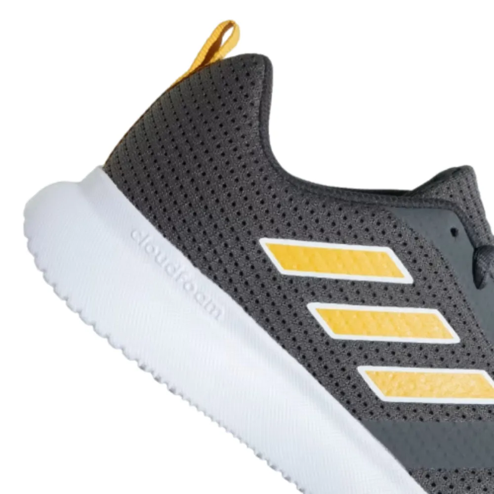 Adidas Men's Fleecewalk Running Shoe (Grey Six/Cloud White/Preloved Yellow)