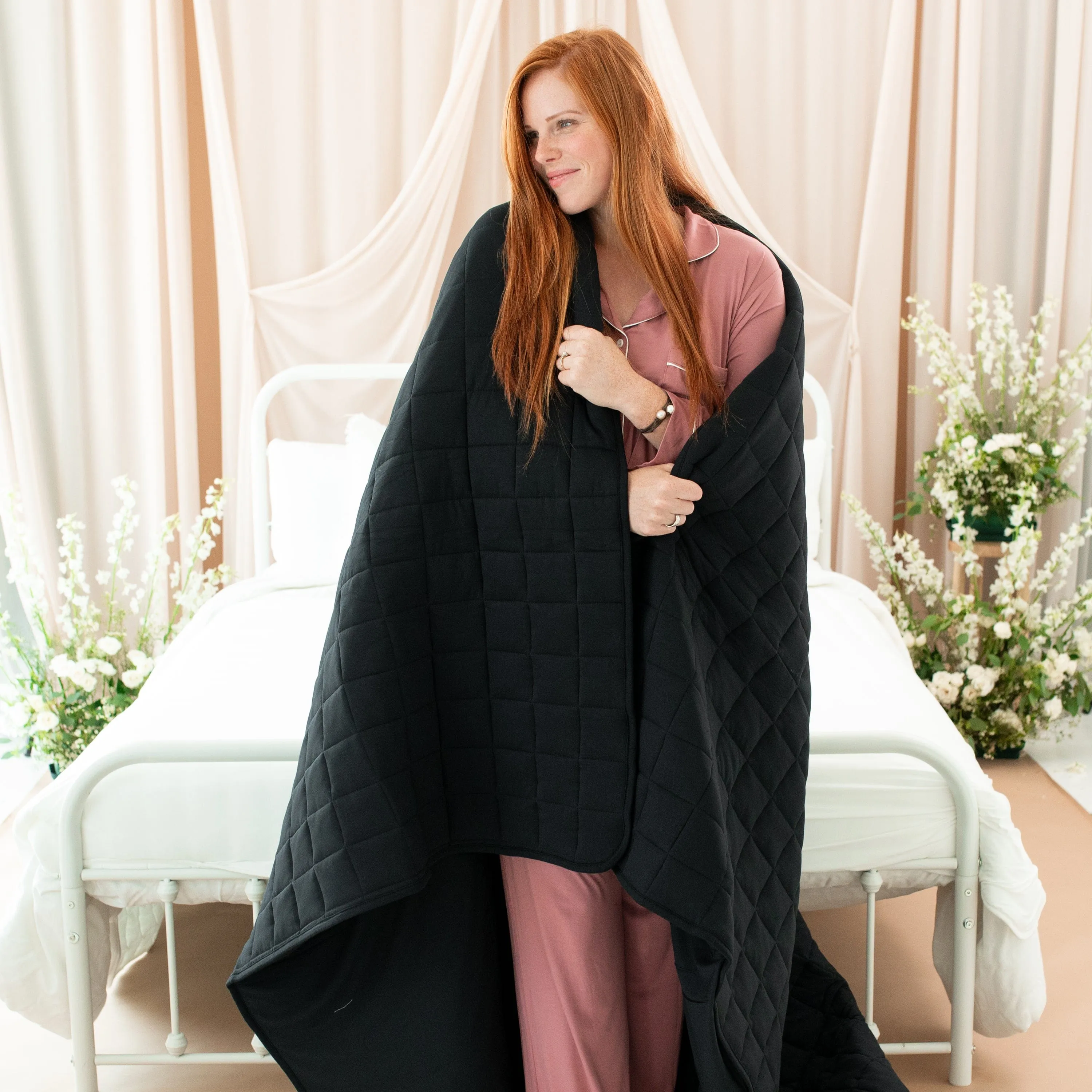 Adult Quilted Blanket in Midnight 3.5