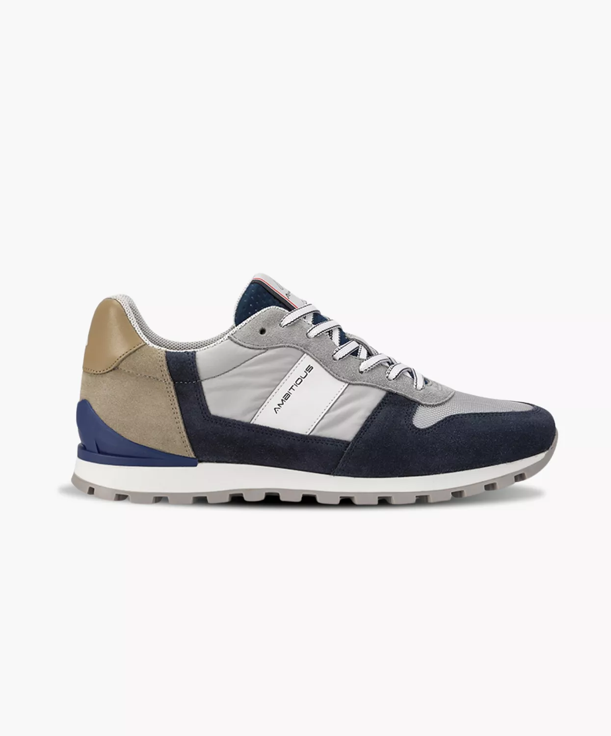 Ambitious Ken Runner Mens Sneaker Navy Grey