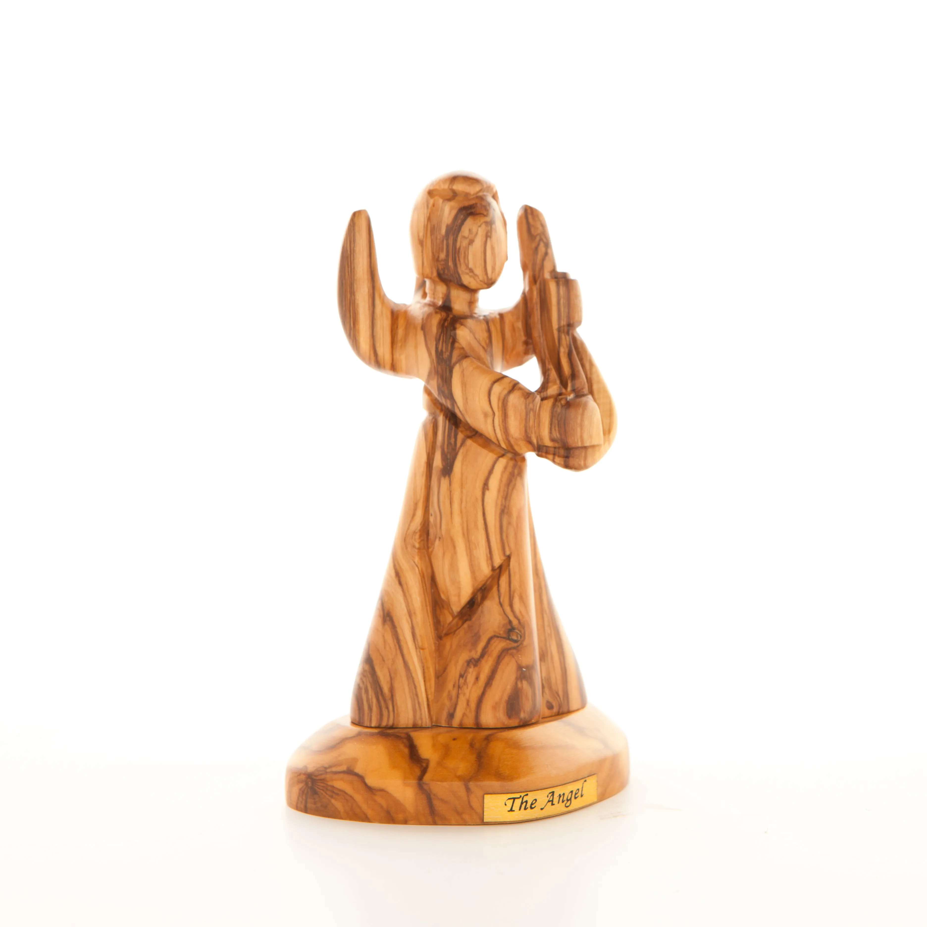 Angel With Cithara, Wooden Nativity Figurine 5.1