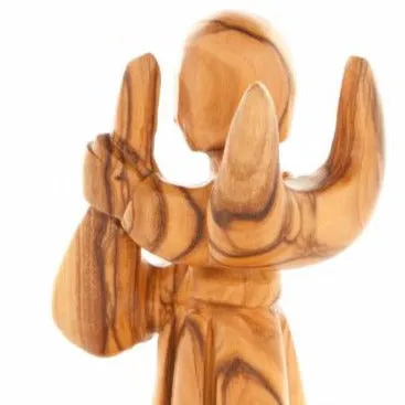 Angel With Cithara, Wooden Nativity Figurine 5.1