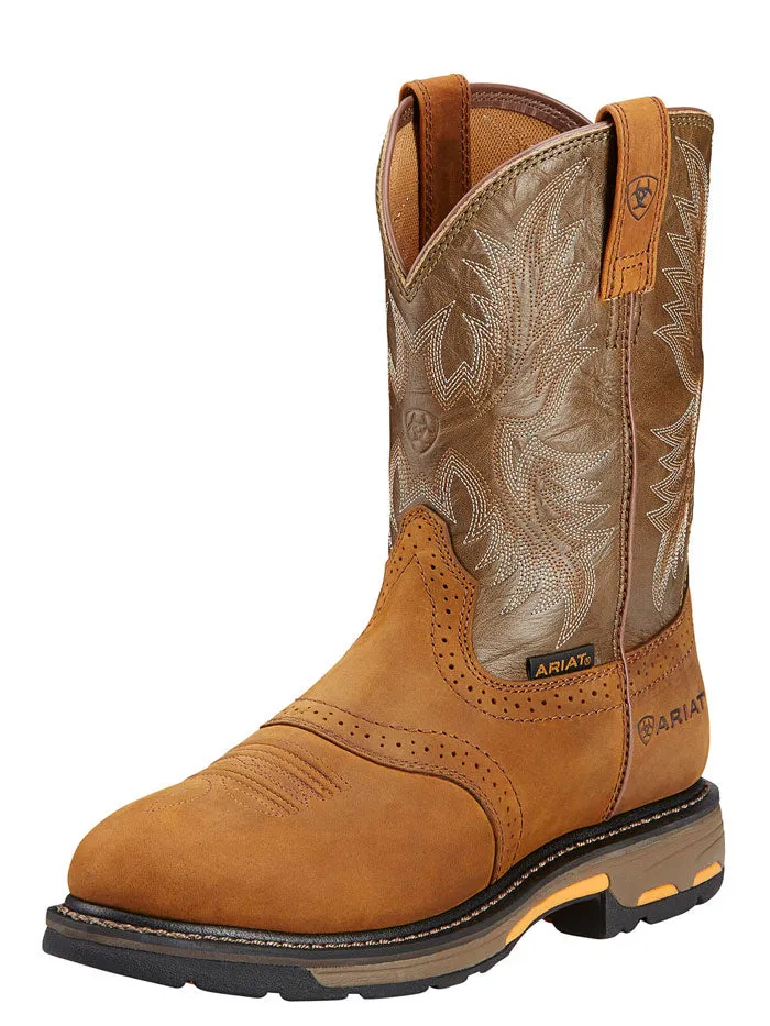 Ariat 10001188 Mens WorkHog Pull-on Work Boot Aged Bark