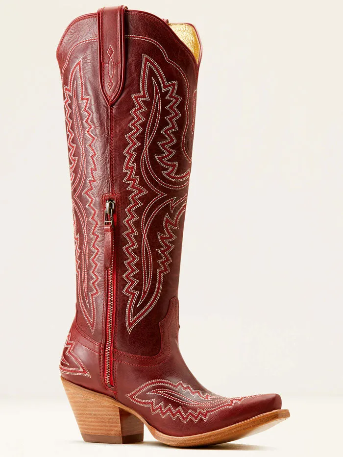 Ariat 10050870 Womens Casanova Western Boot Powder Red Alert