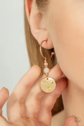 Artificial STARLIGHT - Gold ~ Paparazzi Earrings