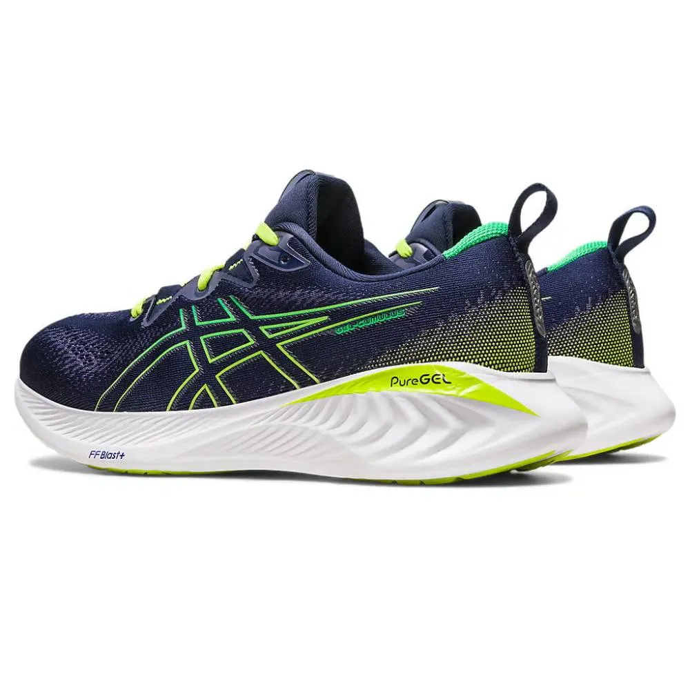 ASICS Men's Gel-Cumulus 25 Running Shoe (Midnight/Cilantro)