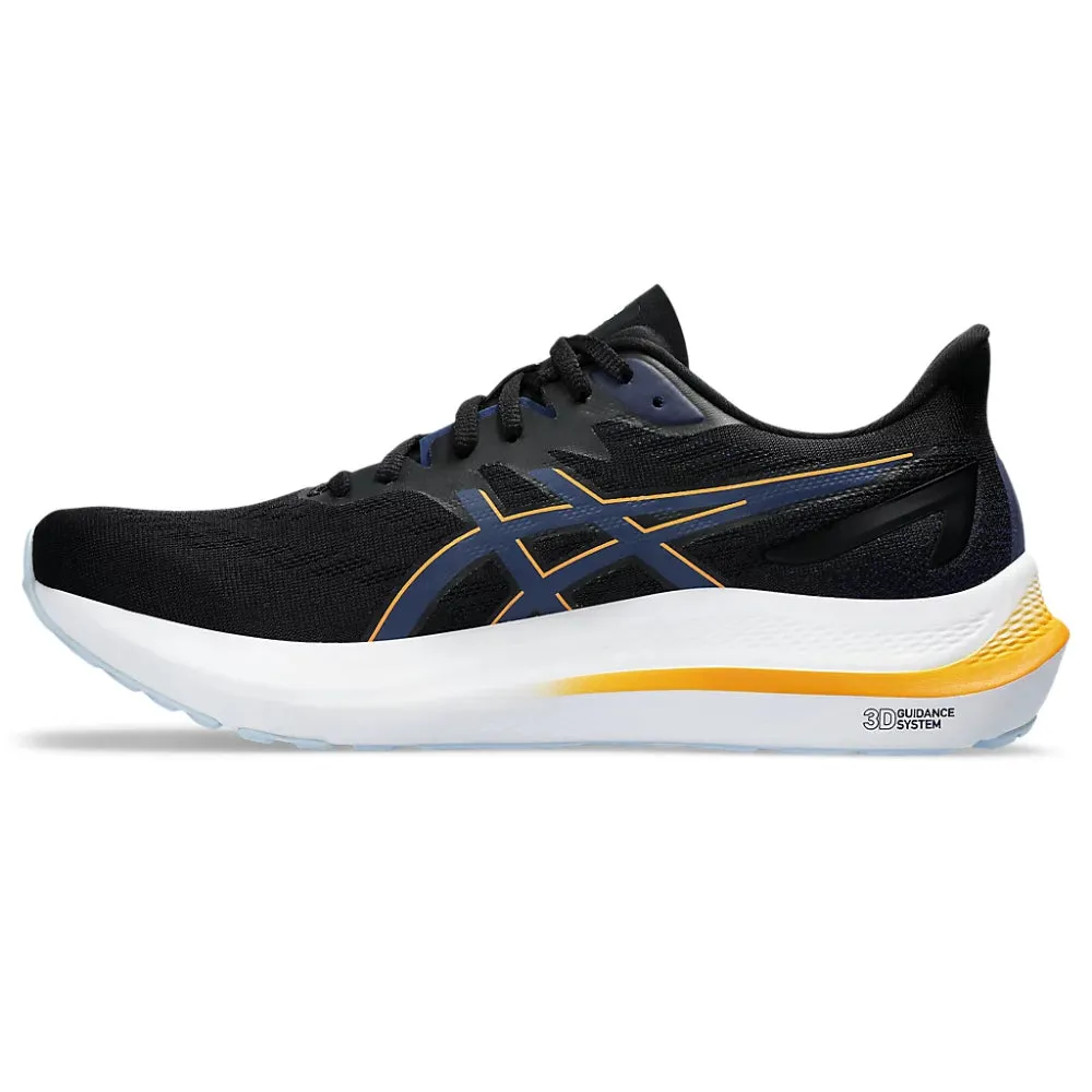 ASICS Men's GT-2000 12 Running Shoe (Black/Fellow Yellow)