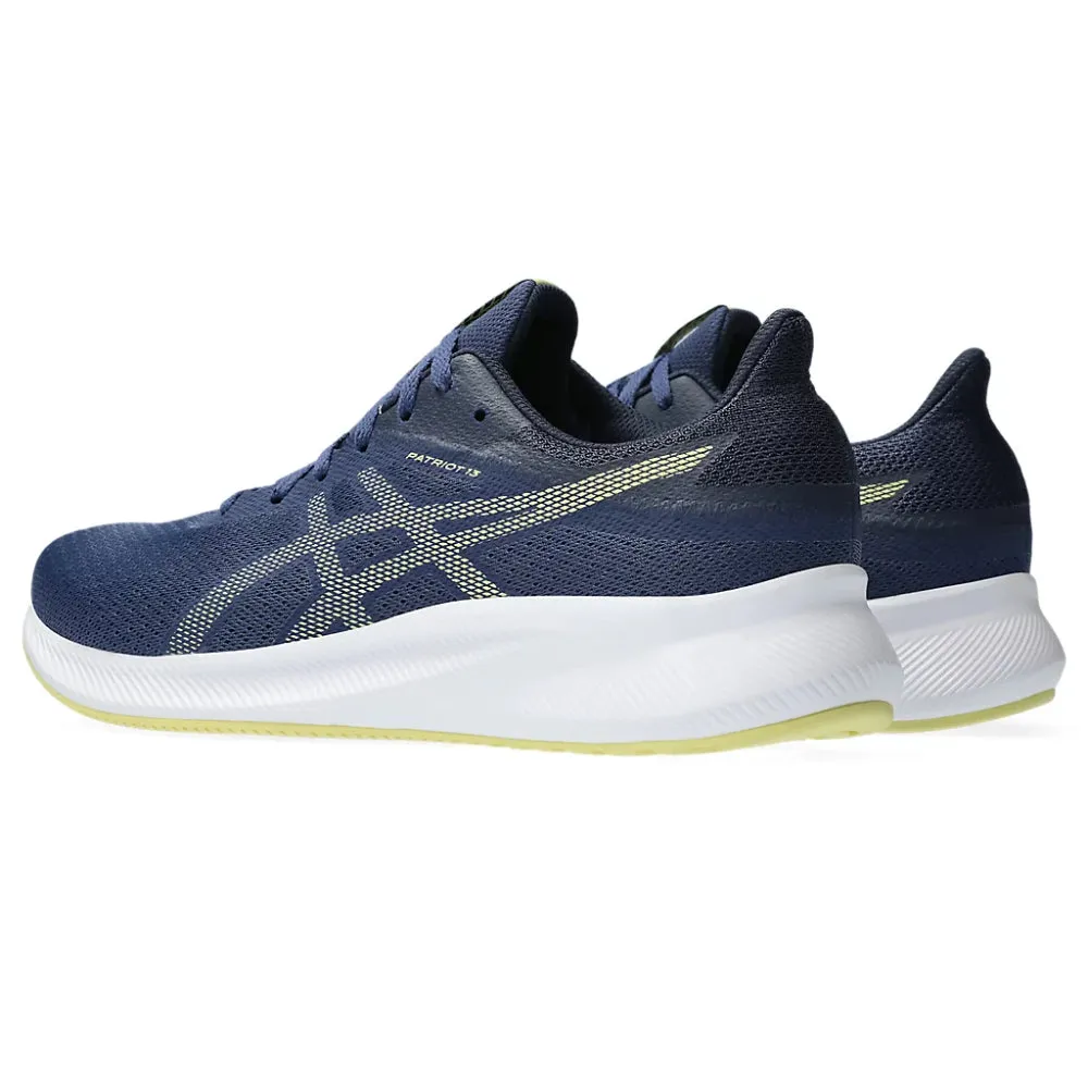 ASICS Men's Patriot 13 Running Shoe (Deep Ocean/Glow Yellow)