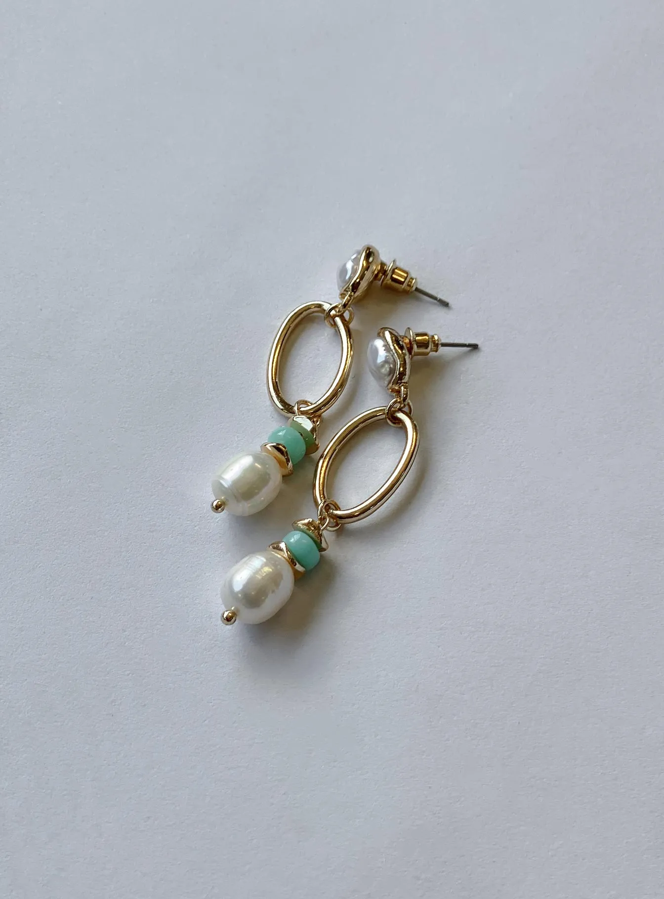 Barnett Pearl Earrings Gold