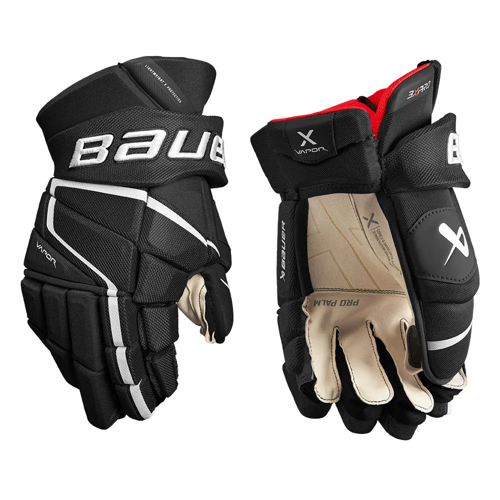 BAUER VAPOR 3X PRO INTERMEDIATE HOCKEY GLOVES