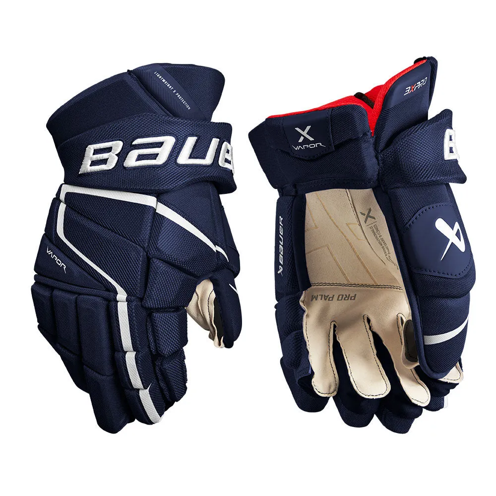 BAUER VAPOR 3X PRO INTERMEDIATE HOCKEY GLOVES