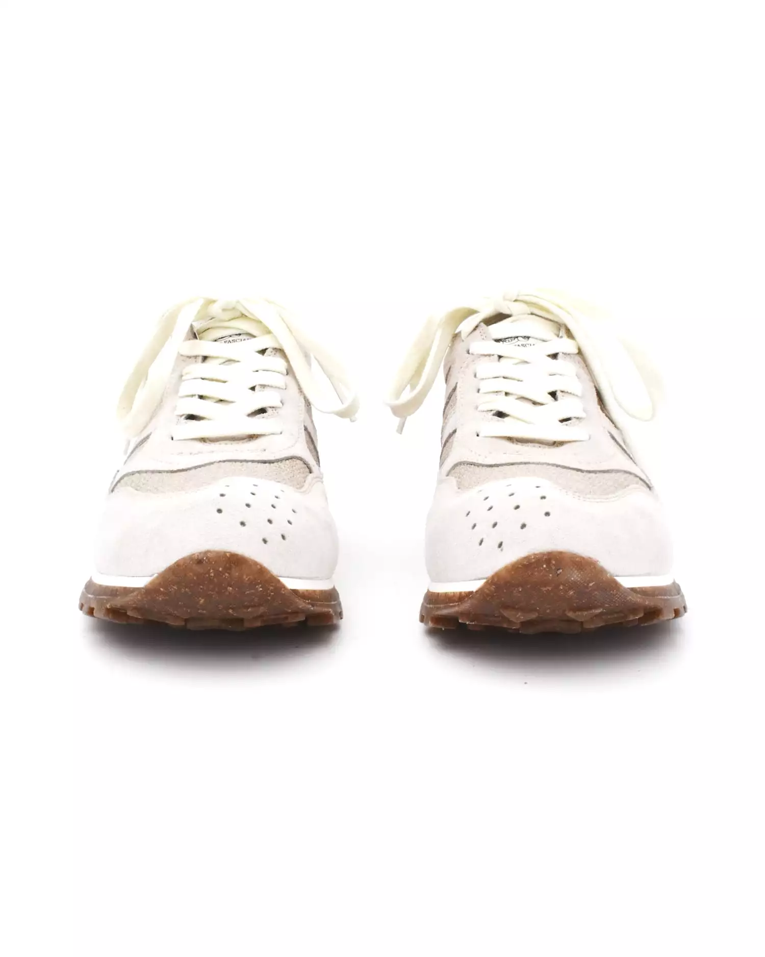 Beige Suede & Canvas Sneaker