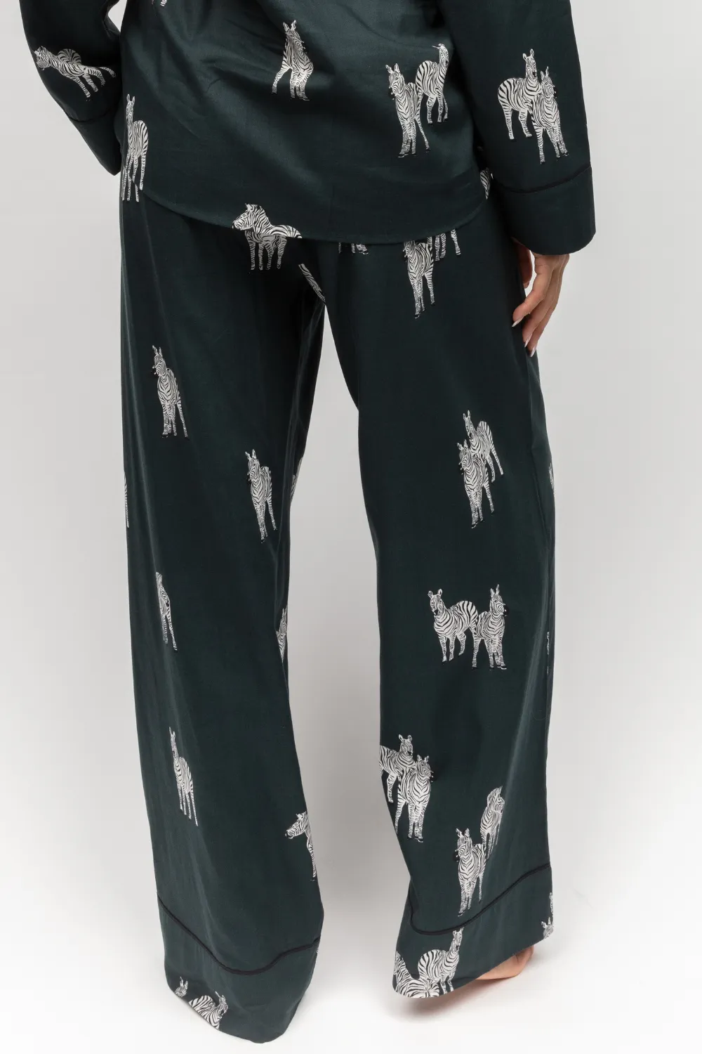 Blake Zebra Print Wide Leg Pyjama Bottoms