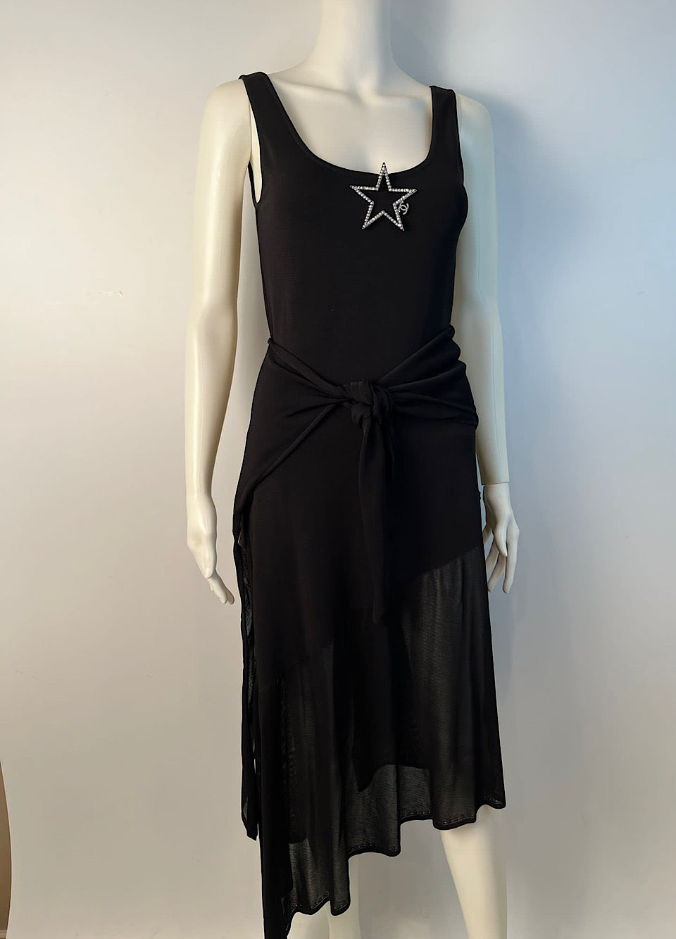 Chanel 02C 2002 Cruise Resort 2 pc Black Dress FR 38 US 4/6