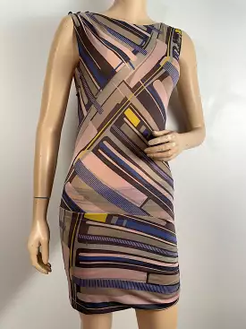 Chanel 09C 2009 Cruise Multicolor Stretchy mini Dress FR 38