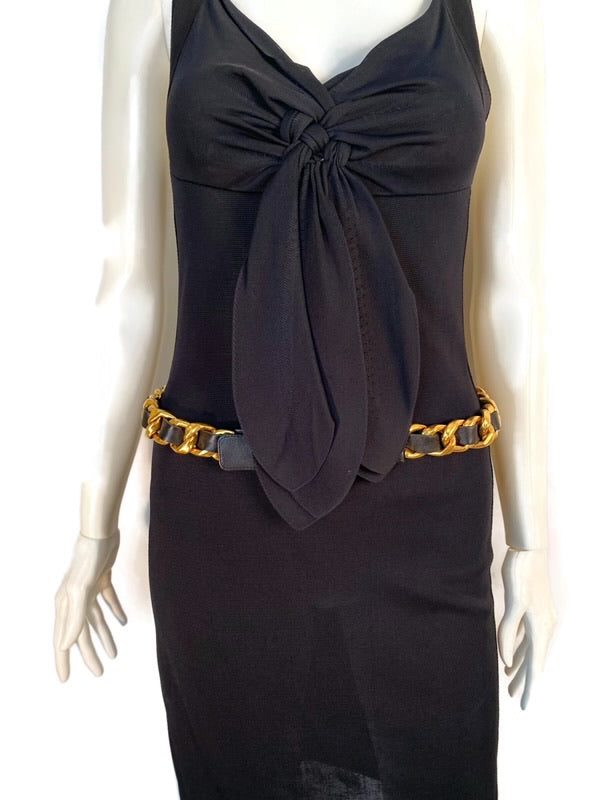 Chanel NWT 10P, 2010 Spring Black Cocktail Dress FR 38 US 4