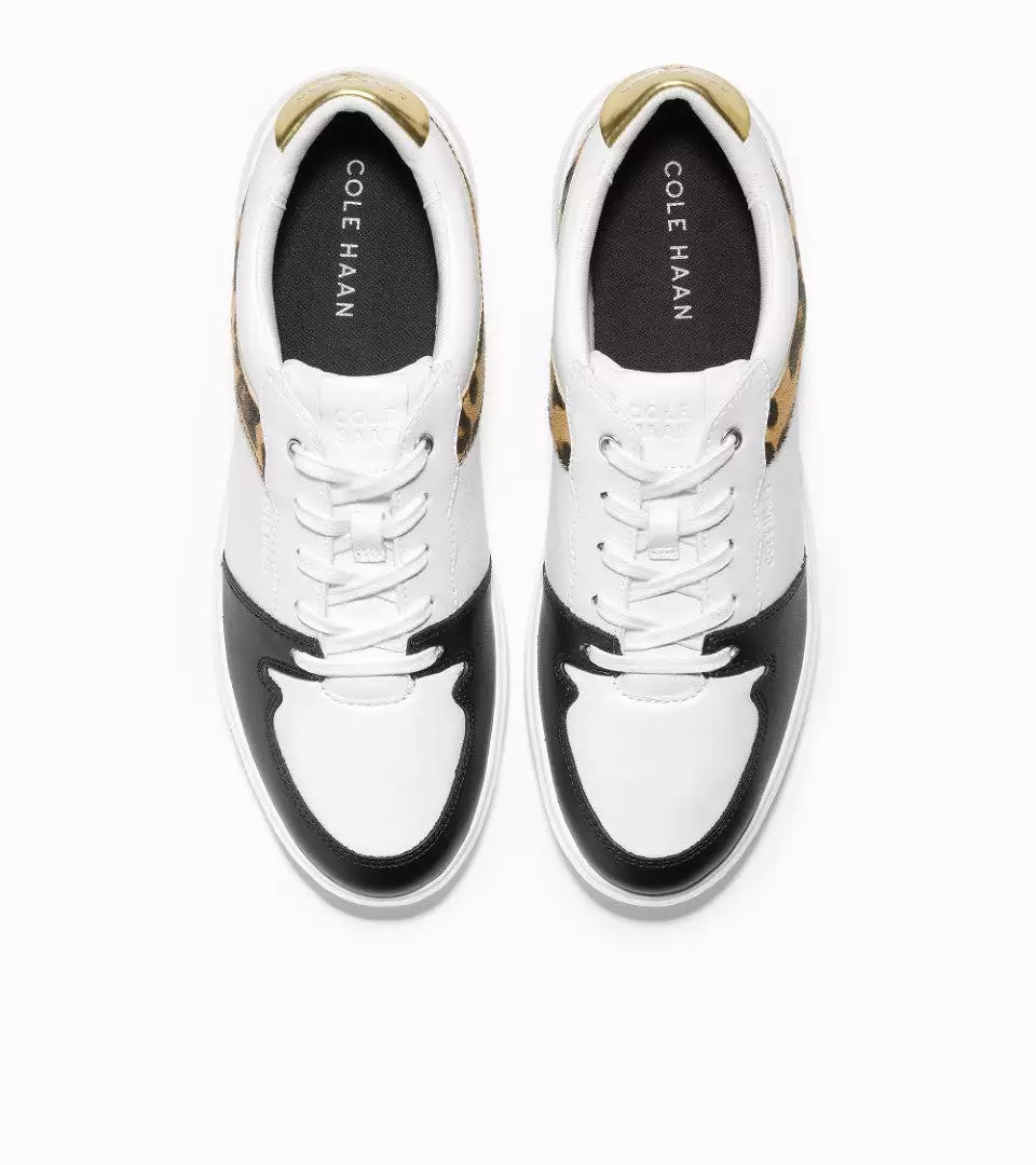 Cole Haan Tennis Sneaker White Leopard    