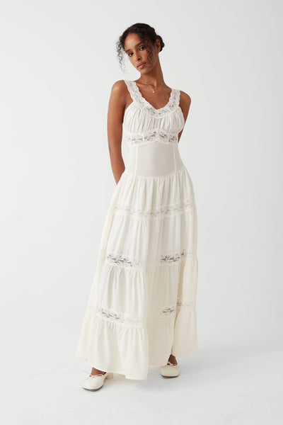 Dakota Maxi Dress in White