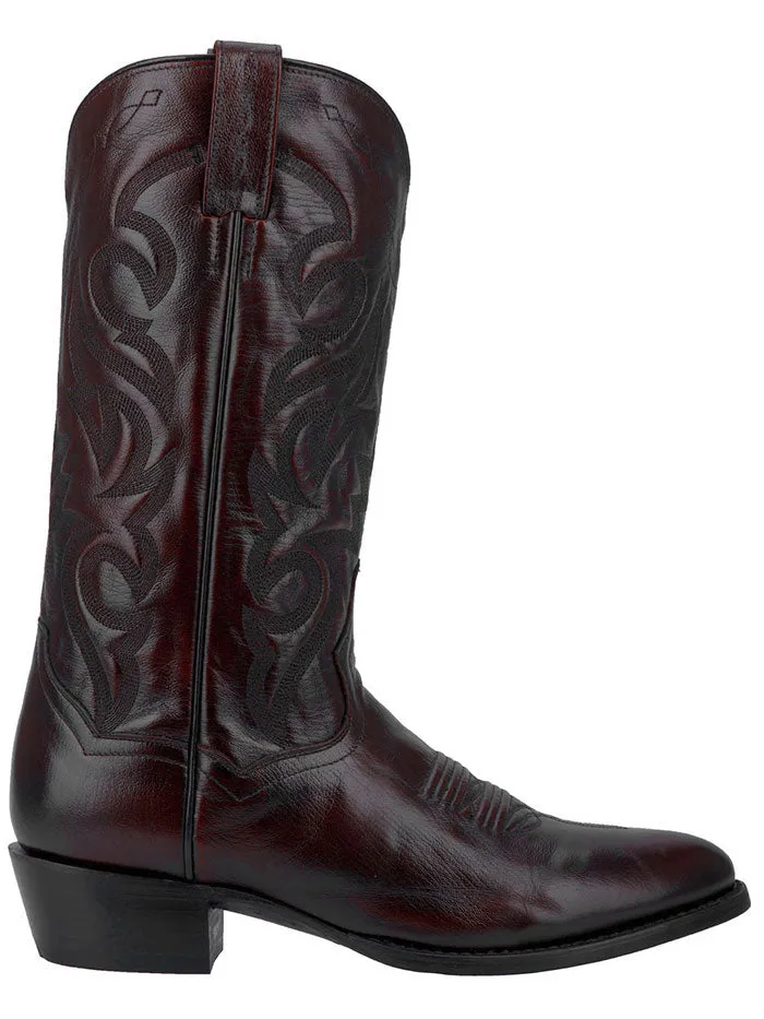 Dan Post DP2112R Mens Milwaukee R-Toe Western Boot Black Cherry