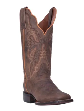 Dan Post DP4572 Womens ALEXY Square Toe Western Boots Tan