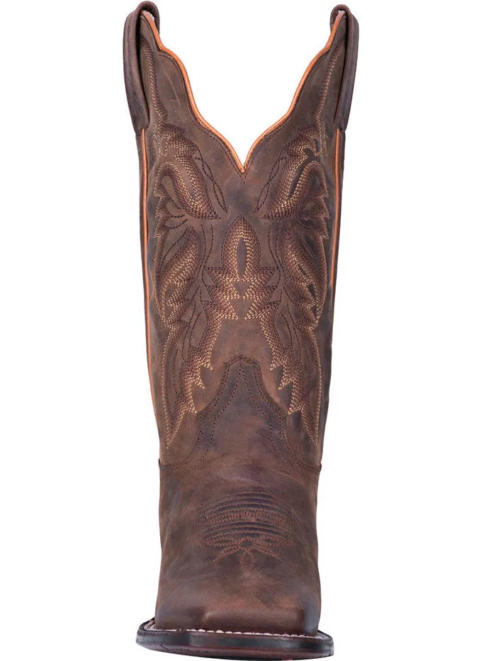 Dan Post DP4572 Womens ALEXY Square Toe Western Boots Tan