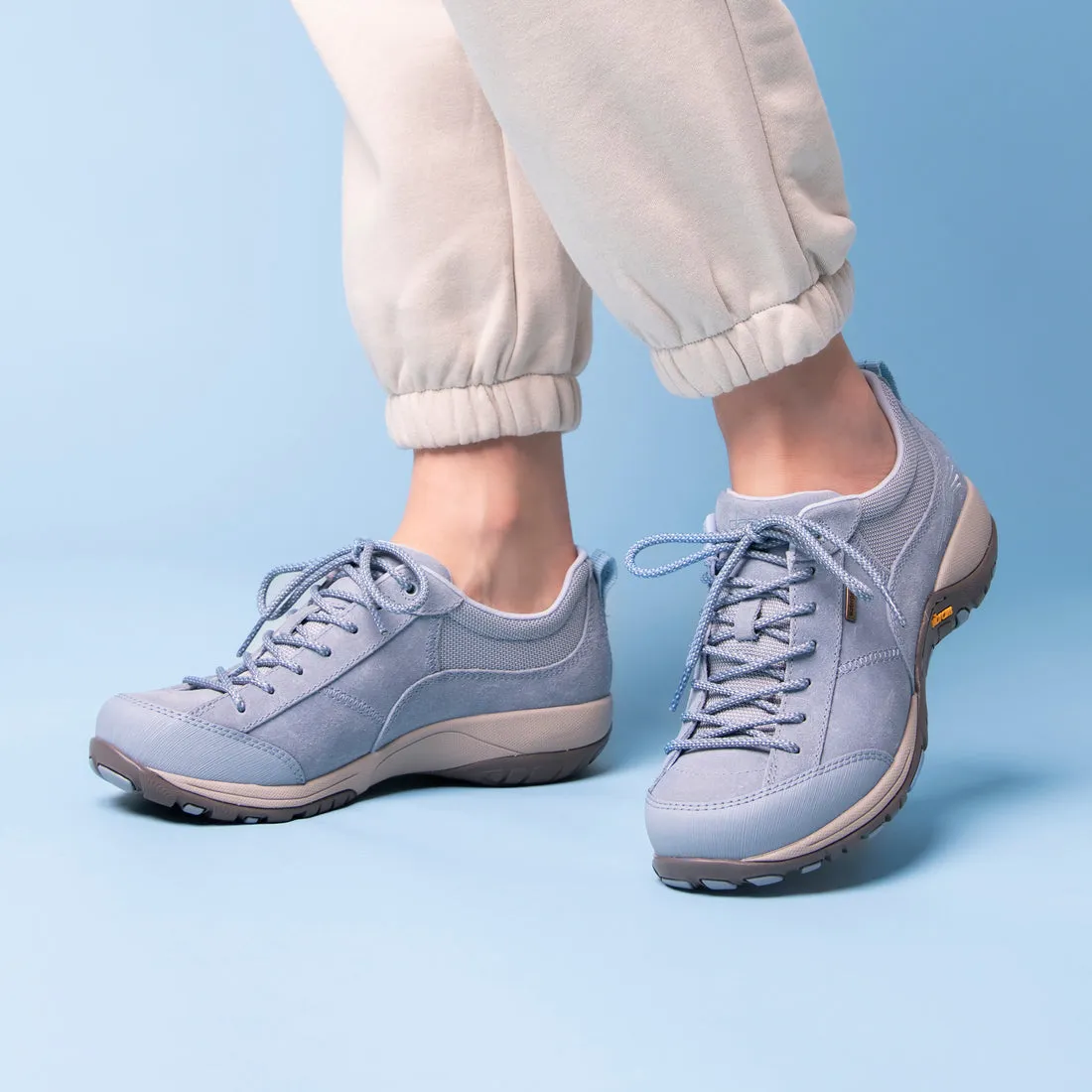 Dansko Paisley: Sky Burnished Suede Sneaker 