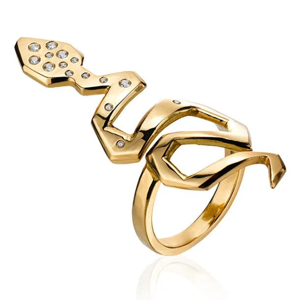 FACETTE SERPENT DIAMOND RING rts