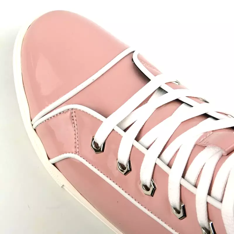 FI-2416 Pink Patent Leather High Top Sneaker