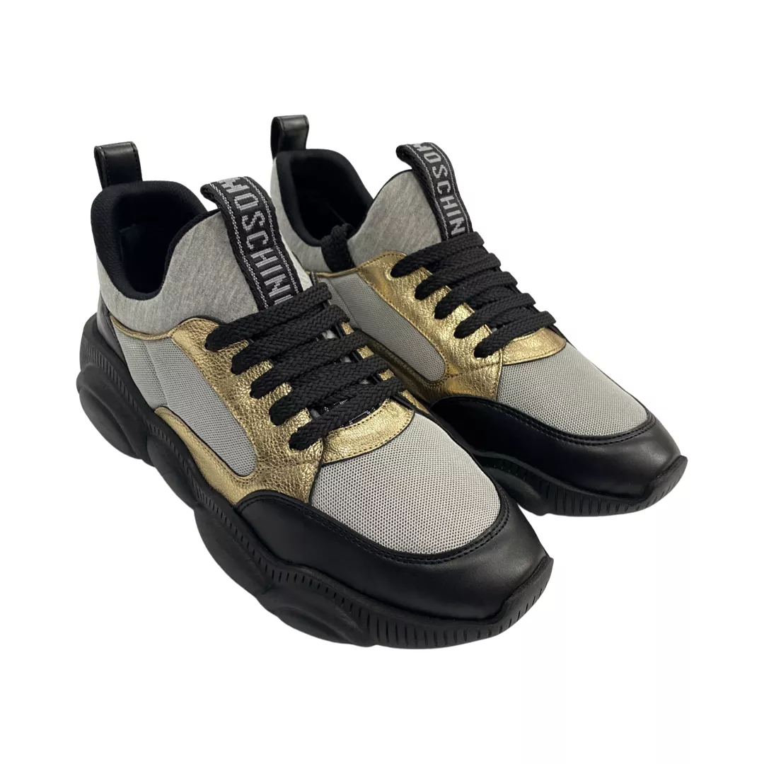 Gold Foil/Black Teddy Sole Sneaker