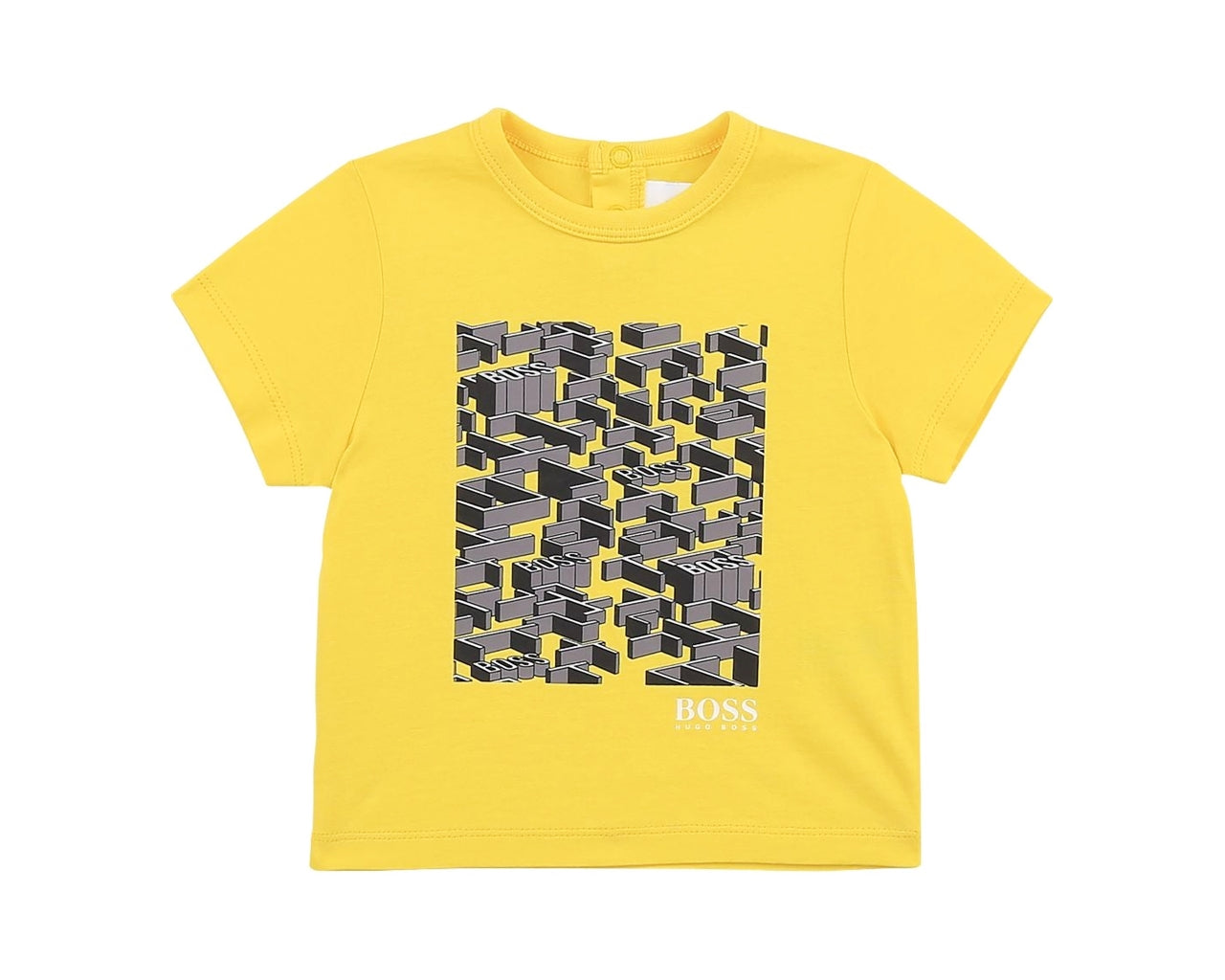 Hugo Boss Baby's J05835 553 Short Sleeves T-Shirt Yellow