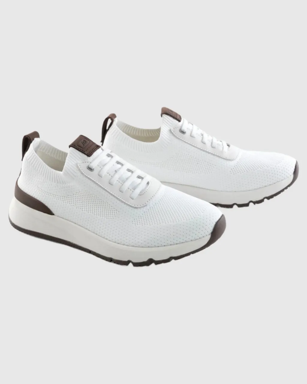 Johnnie-O Prima Knit Mesh Sneaker: White