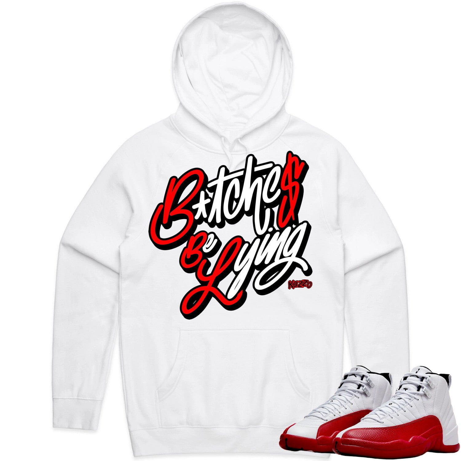 Jordan 12 Cherry 12s Hoodie to Match - RED BBL