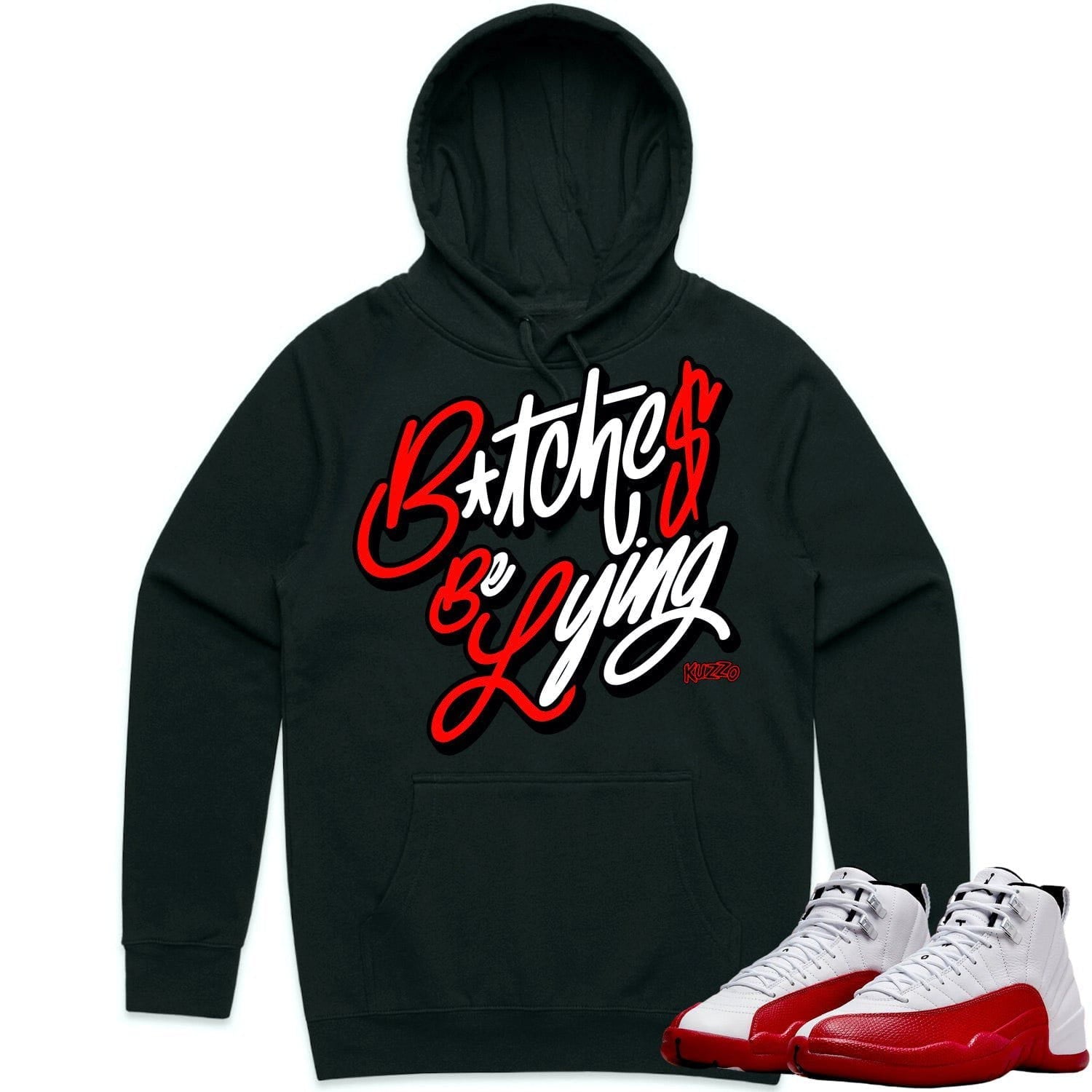 Jordan 12 Cherry 12s Hoodie to Match - RED BBL