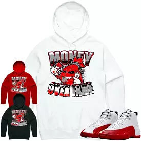 Jordan 12 Cherry 12s Hoodie to Match - RED MOF