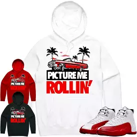 Jordan 12 Cherry 12s Hoodie to Match - RED PMR