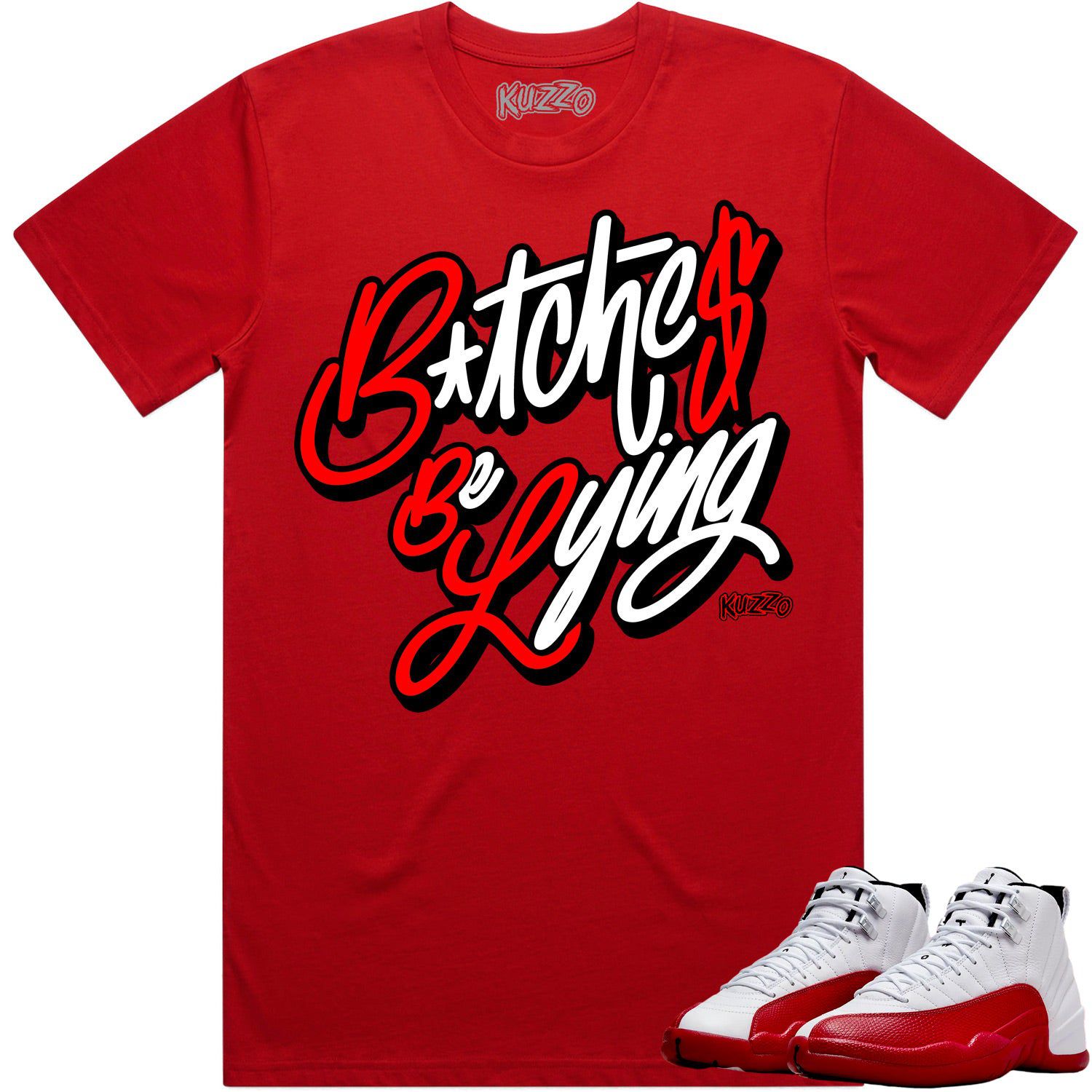 Jordan 12 Cherry 12s Shirt to Match - RED BBL