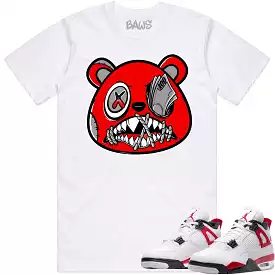 Jordan 4 Red Cement 4s Shirt to Match - ANGRY MONEY TALKS BAWS