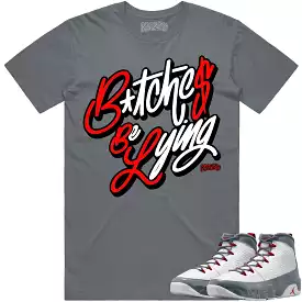 Jordan 9 Fire Red 9s Shirt to Match - RED BBL