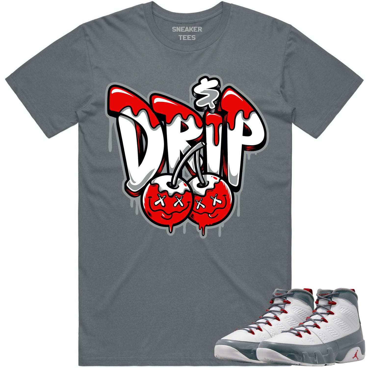 Jordan 9 Fire Red 9s Shirt to Match - RED MONEY DRIP