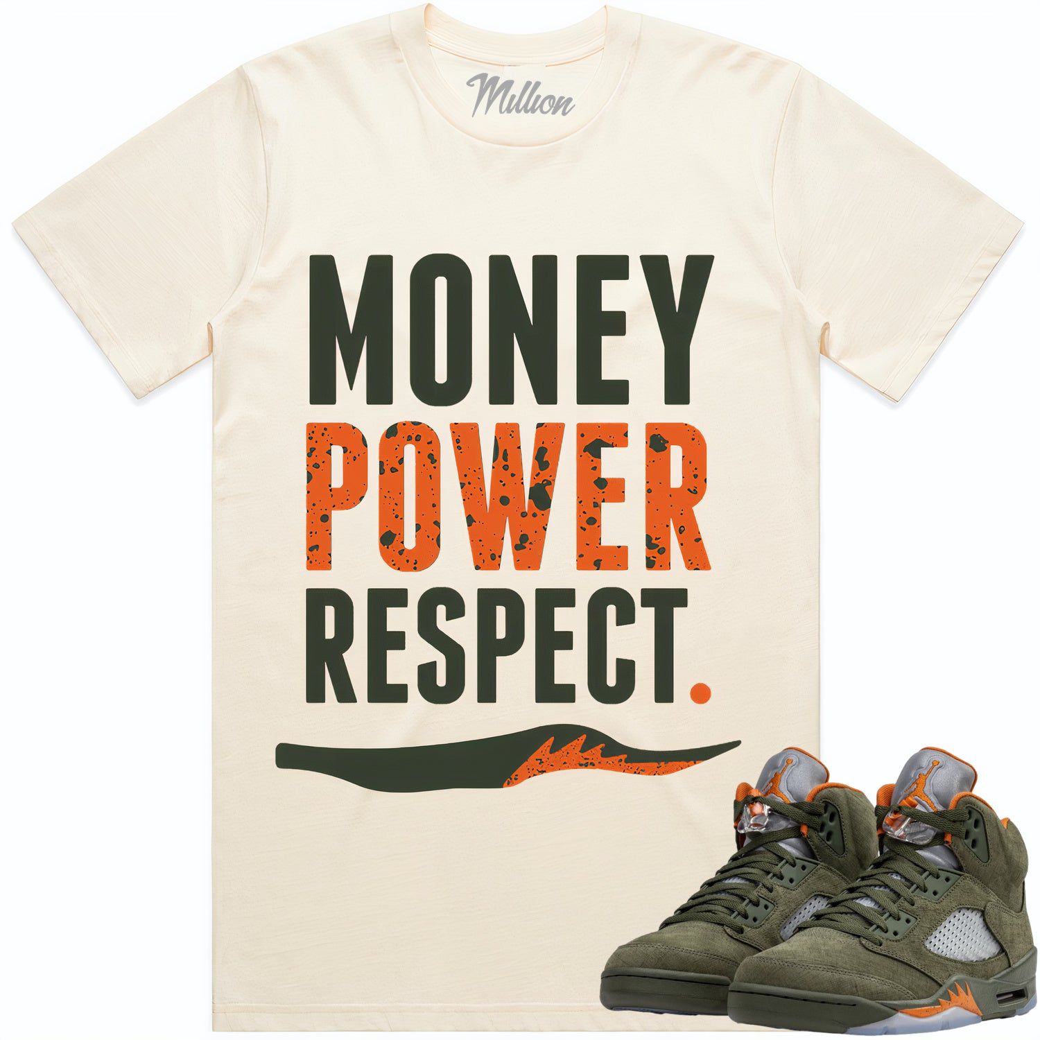 Jordan Retro 5 Olive 5s Shirt to Match - MPR