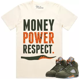 Jordan Retro 5 Olive 5s Shirt to Match - MPR