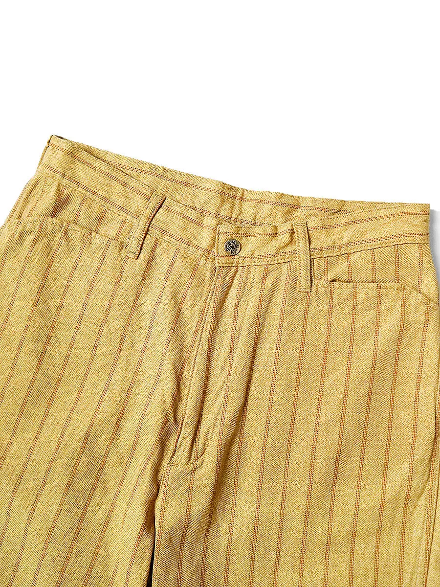 Kapital Cotton Linen Gibson Stripe 5P Frisco Pants