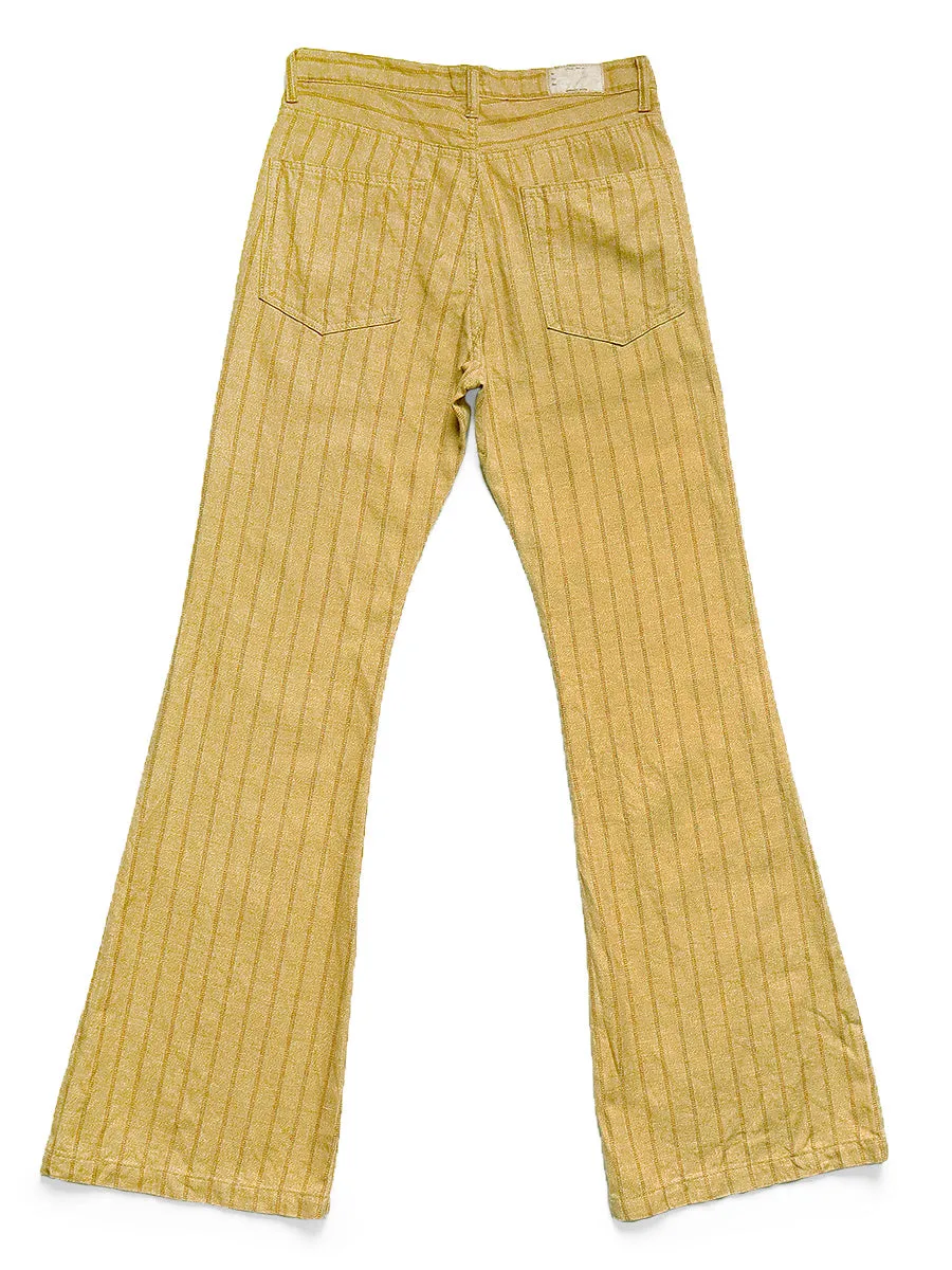 Kapital Cotton Linen Gibson Stripe 5P OKABELLBO Pants