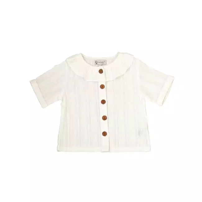 Karibou Kids Sail Away Ruffle Top - White