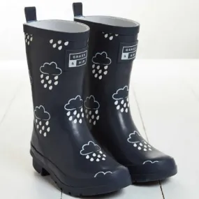 Kids Colour-Revealing Rain Boots- Navy