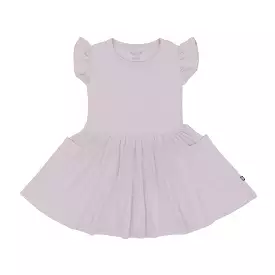 Kyte Baby Short Sleeve Pocket Dress in Wisteria