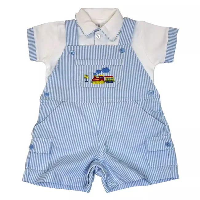 Marcela Pima Cotton Trains Overall Romper