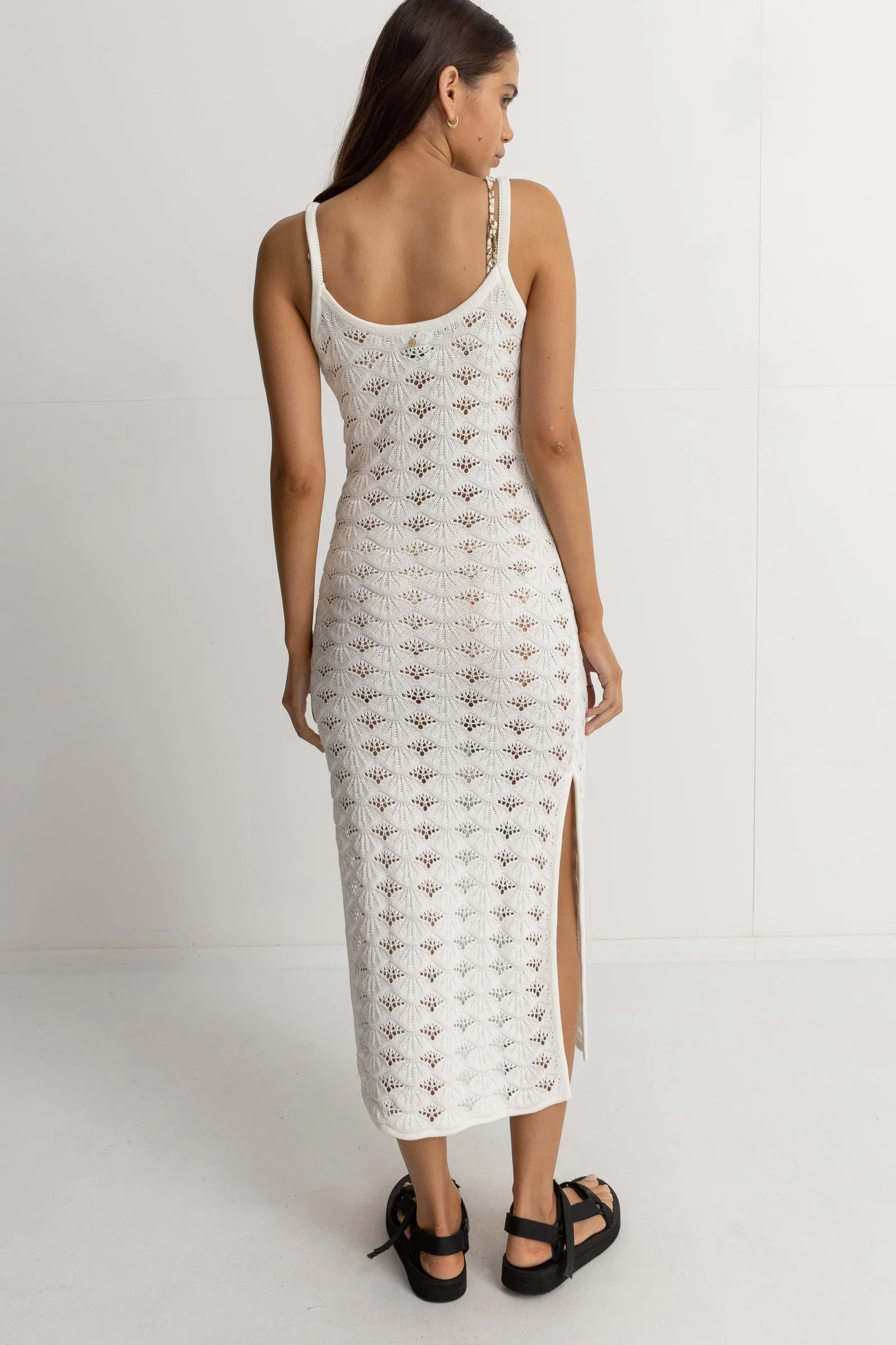 Marketta Knit Midi Dress Cream