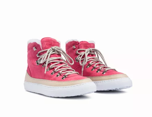 Marostica Mid Salmon Blush Shearling Sneaker