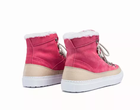 Marostica Mid Salmon Blush Shearling Sneaker