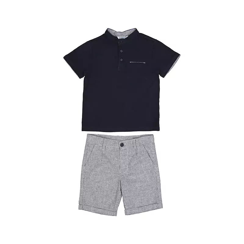 Mayoral Mini Polo w/ Bermuda Shorts Set _ 3282-38